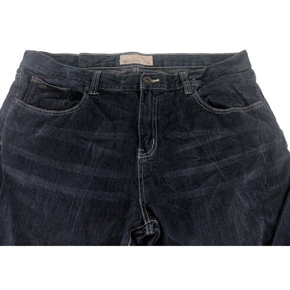 Ecko Unltd Men's Rhino Jeans 40x32 Straight Fit Blue Denim Embroidered Y2K 90s - Picture 3 of 15